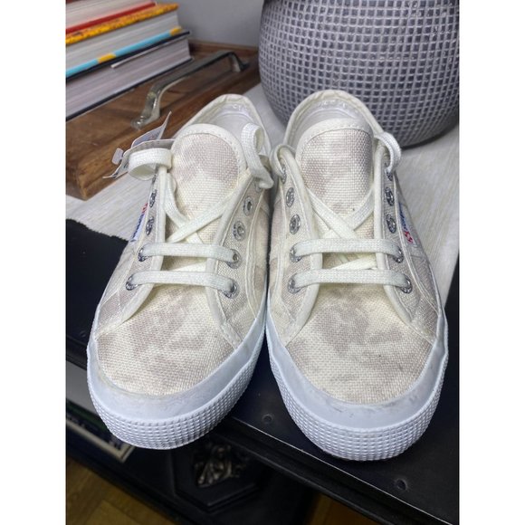Superga 2750 Tie Dye Low Top Platform Sneaker Grey Women's Size 7 - Picture 9 of 12